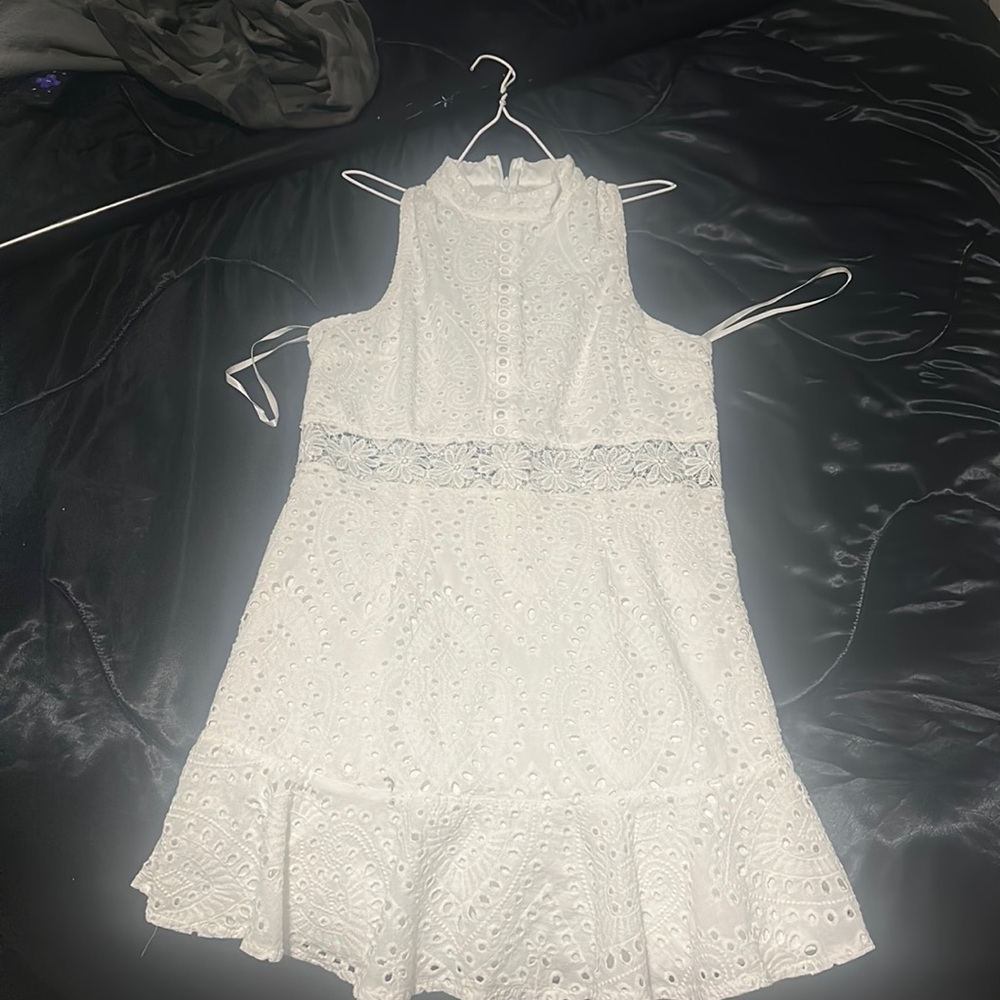 White lace dress
